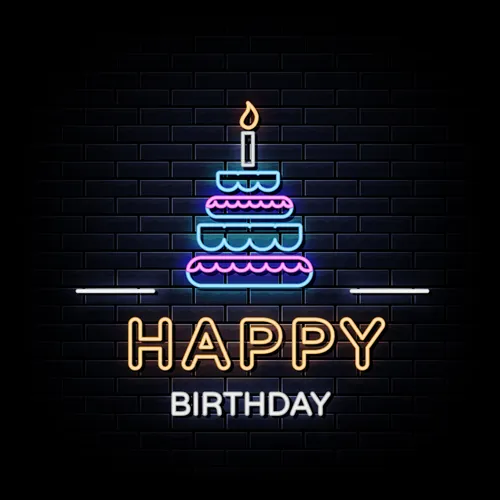 Cutie Cakie Happy Birthday Neon Sign - Australia Neon Signs