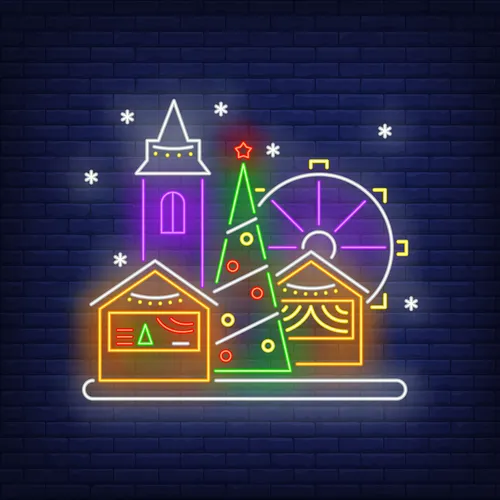 Christmas Fun Fair Neon Sign - Australia Neon Signs