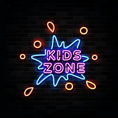 Kids Zone Neon Sign - Australia Neon Signs