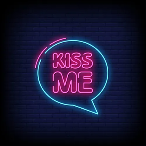 Kiss Me Neon Sign - Australia Neon Signs