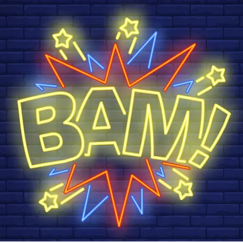 Bam Neon Sign - Australia Neon Signs