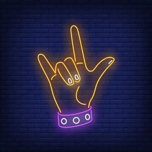 Rock Gesture Neon Sign - Australia Neon Signs