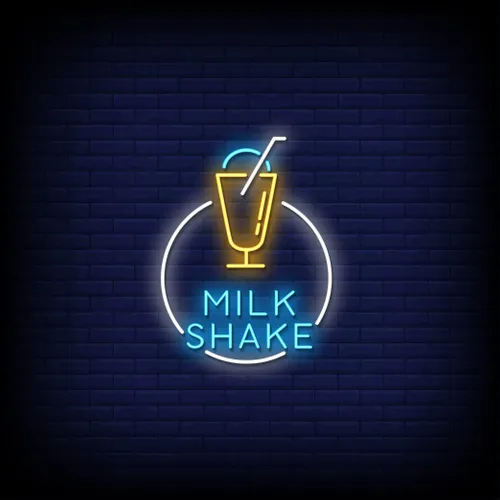 Milk Shake Neon Sign - Australia Neon Signs