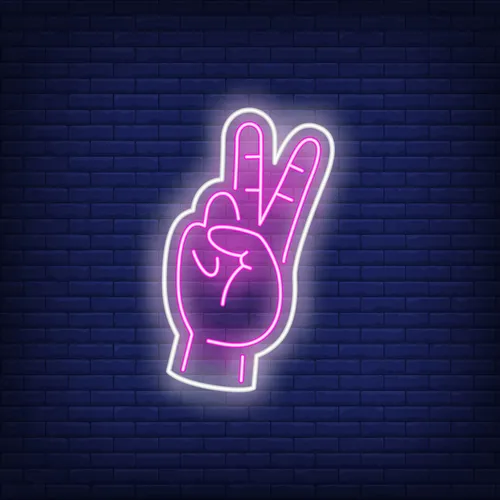 Peace Neon Sign - Australia Neon Signs