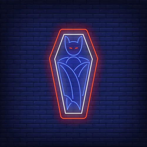 Vampire Coffin Neon Sign - Australia Neon Signs