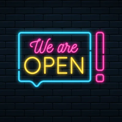 We Are Open Neon Sign - Australia Neon Signs