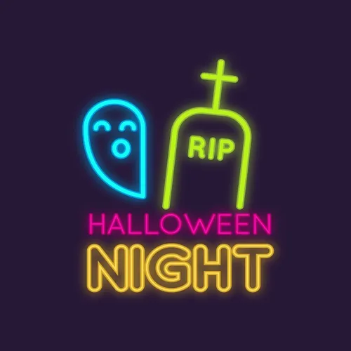 RIP Ghost Halloween Night Neon Sign - Australia Neon Signs