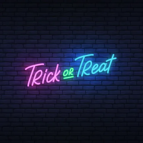 Trick or Treat Lettering Neon Sign - Australia Neon Signs