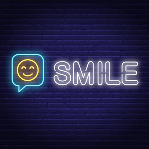Smile Neon Sign - Australia Neon Signs