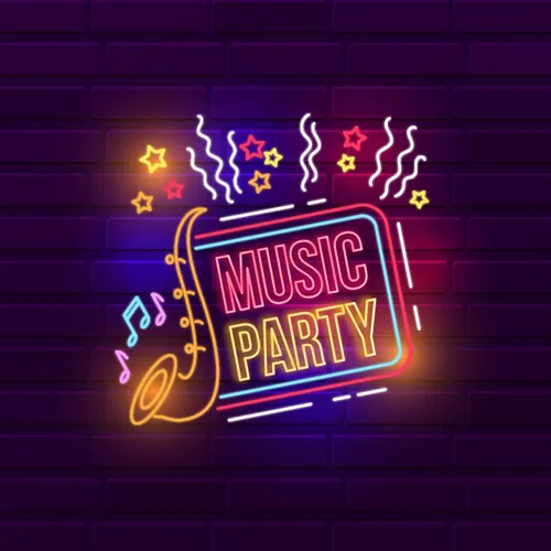 Music Party Neon Sign - Australia Neon Signs