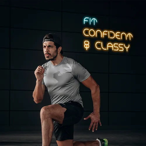 Fit Confident Classy Neon Sign - Australia Neon Signs