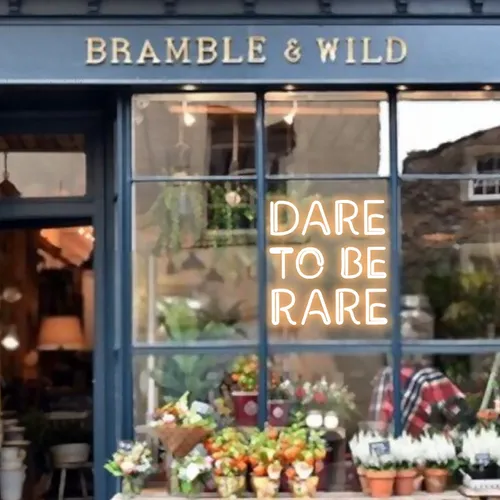 Dare To Be Rare Bright Neon Sign - Australia Neon Signs