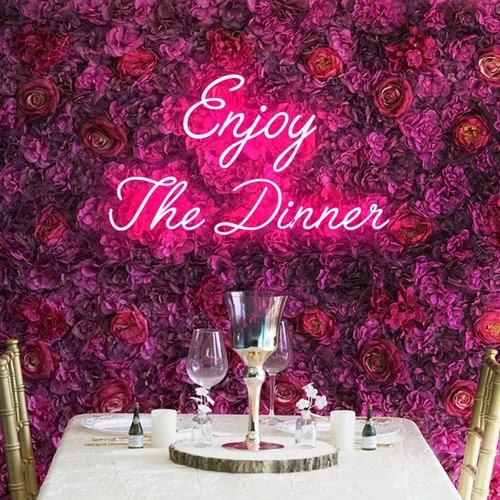 Enjoy The Dinner Neon Sign - Australia Neon Signs