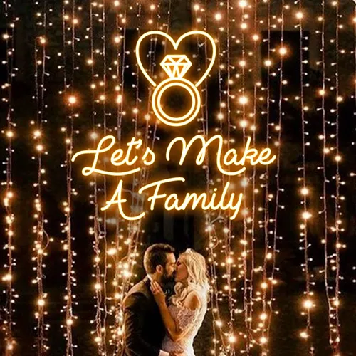 Let's Make A Family Neon Sign - Australia Neon Signs