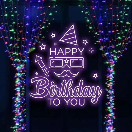Happy Birthday Goggles  Neon Sign - Australia Neon Signs