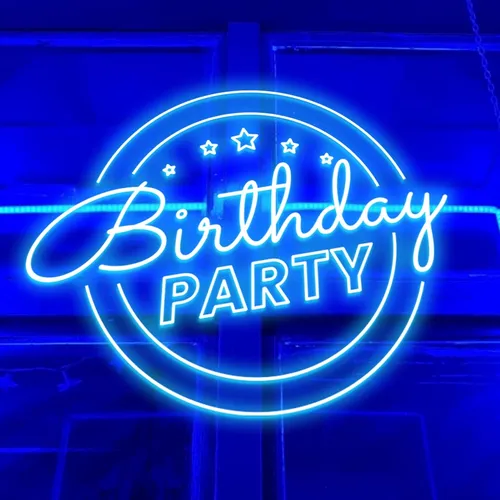 Birthday Party Blue Neon Sign - Australia Neon Signs