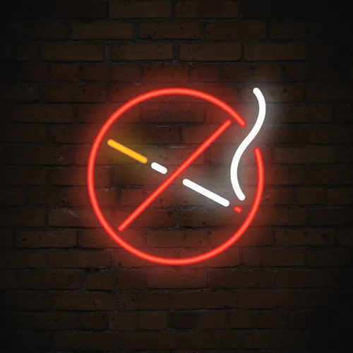 No Smoking Simple Neon Sign - Australia Neon Signs