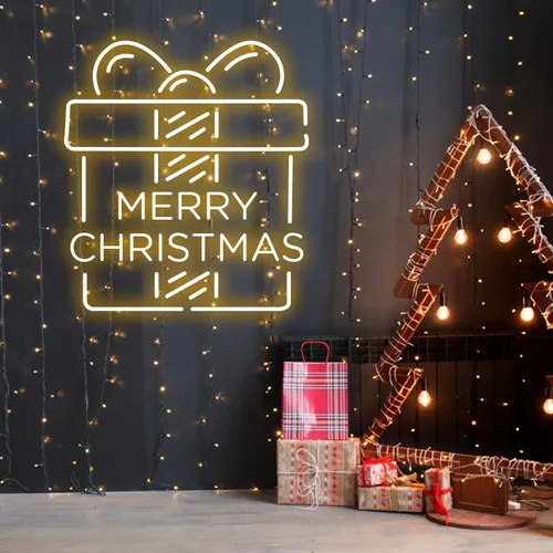 Merry Christmas Gift Neon Sign - Australia Neon Signs