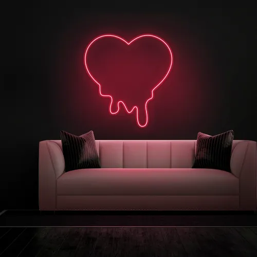 Melting Heart Neon sign - Australia Neon Signs