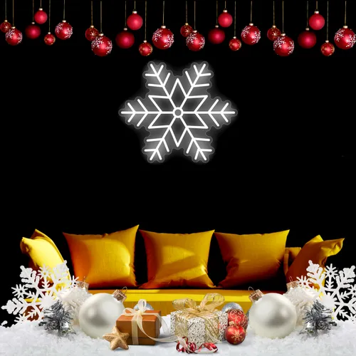 Snowflakes Neon Sign