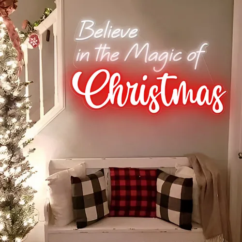 Believe in the Magic of Christmas Neon Sign - Australia Neon Signs
