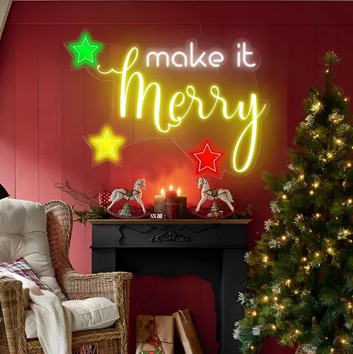 Make it Merry Neon Sign - Australia Neon Signs
