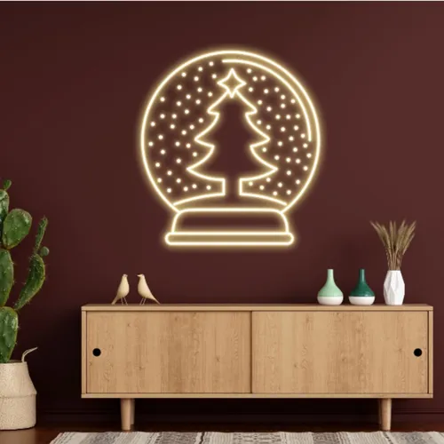 Warmie Merry Christmas Snowglobe Neon Sign - Australia Neon Signs