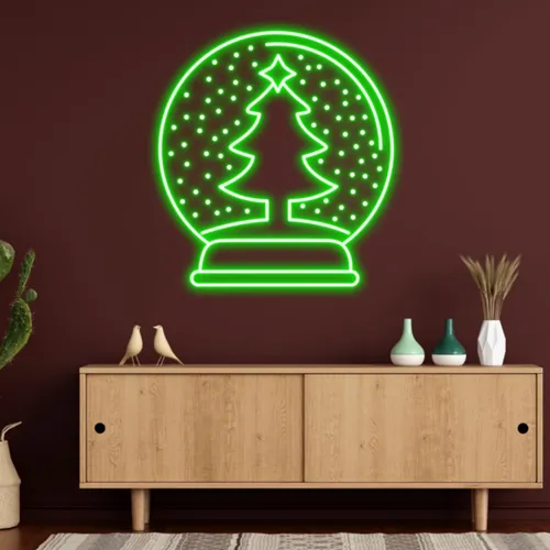 Merry Christmas Snowglobe Neon Sign - Australia Neon Signs