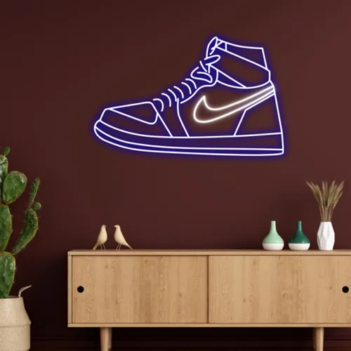 Sneaker Blue White Neon Sign - Australia Neon Signs