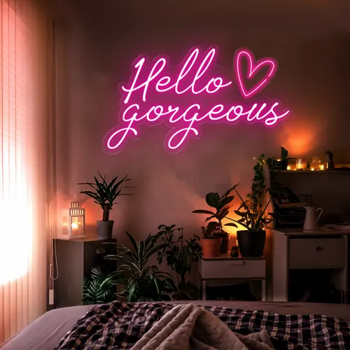 Hello Gorgeous LED Neon Sign - Australia Neon Signs