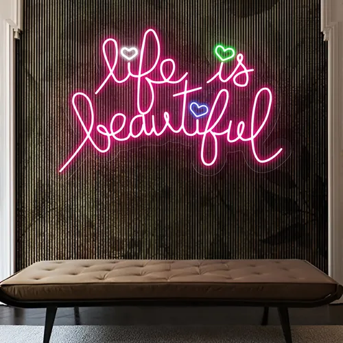 Life Is Beautiful Neon Sign - Australia Neon Signs