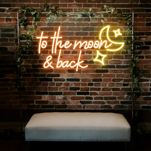 To the Moon and Back Neon Sign - Australia Neon Signs