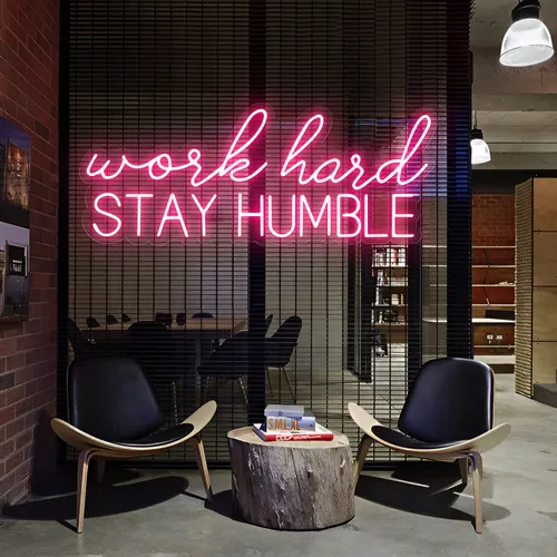 Work Hard Stay Humble Neon Sign - Australia Neon Signs