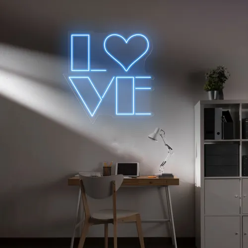 Love Blue Neon Sign - Australia Neon Signs
