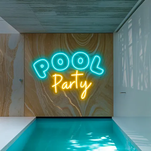 Pool Party Large Neon Sign - Australia Neon Signs