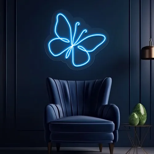 Scribble Butterfly Neon Sign - Australia Neon Signs