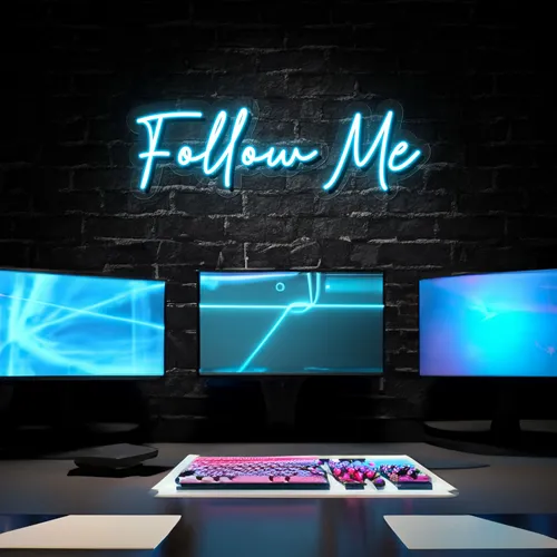 Follow Me Neon Sign - Australia Neon Signs