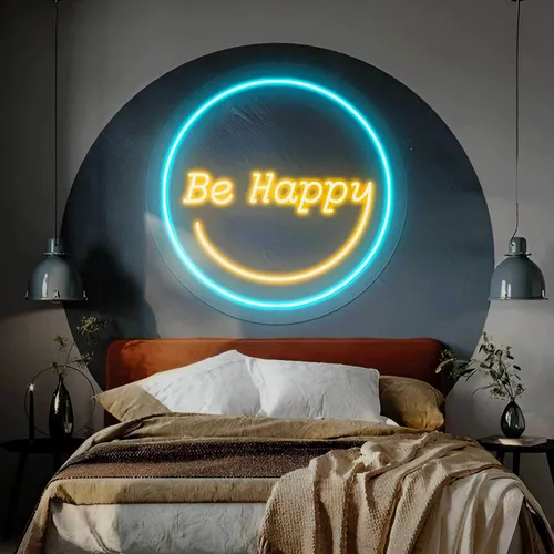 Be Happy Neon Sign - Australia Neon Signs