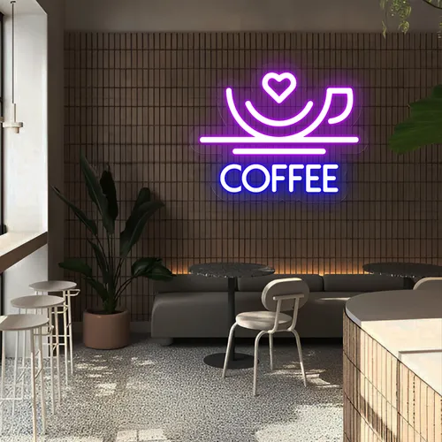 Charm with Love Coffee Neon Sign