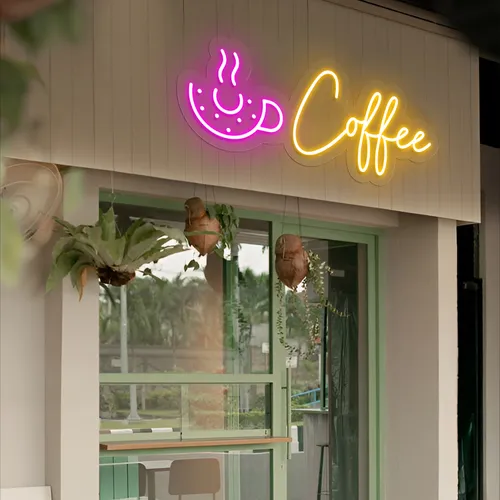 Donut Coffee Neon Sign