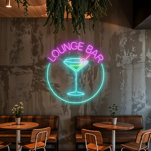 Martini Lounge Bar Neon Sign - Australia Neon Signs
