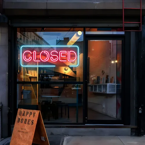 Closed Neon Sign - Australia Neon Signs