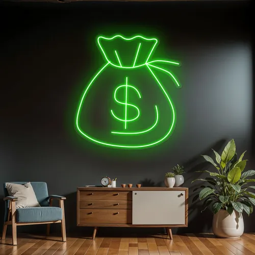 Neon Money Sign - Australia Neon Signs