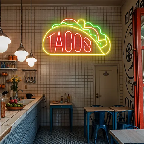 Neon Taco Sign