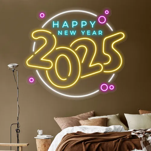 Colorful New Year Neon Sign - Australia Neon Signs