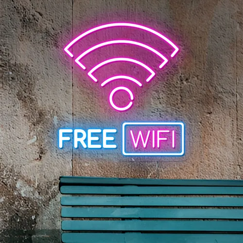 Free WIFI Zone Neon Sign - Australia Neon Signs