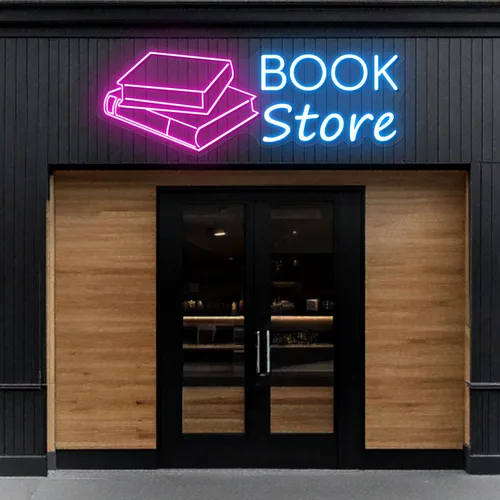 Glowing Book Store Neon Sign - Australia Neon Signs