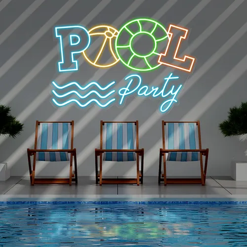 Fun Summer Pool Party Neon Sign - Australia Neon Signs