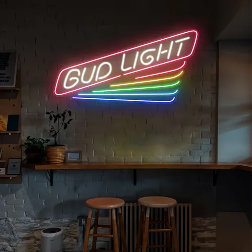 Rainbow Bud Light Neon Sign - Australia Neon Signs