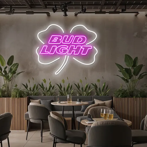 Lucky Clover Bud Light Neon Sign - Australia Neon Signs